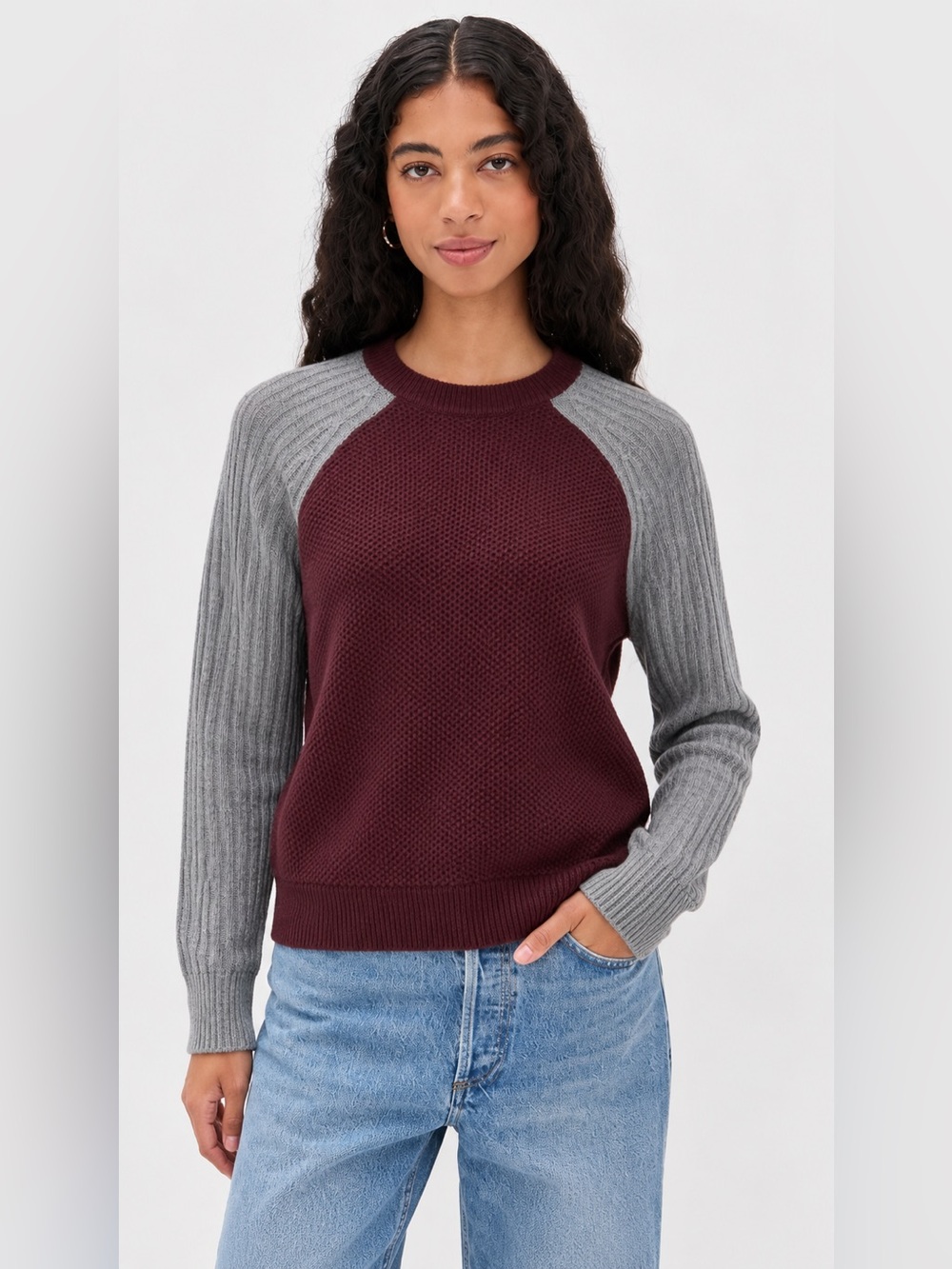 Reed Krakoff Cashmere Colorblock Sweater – Size Small Raglan *e
